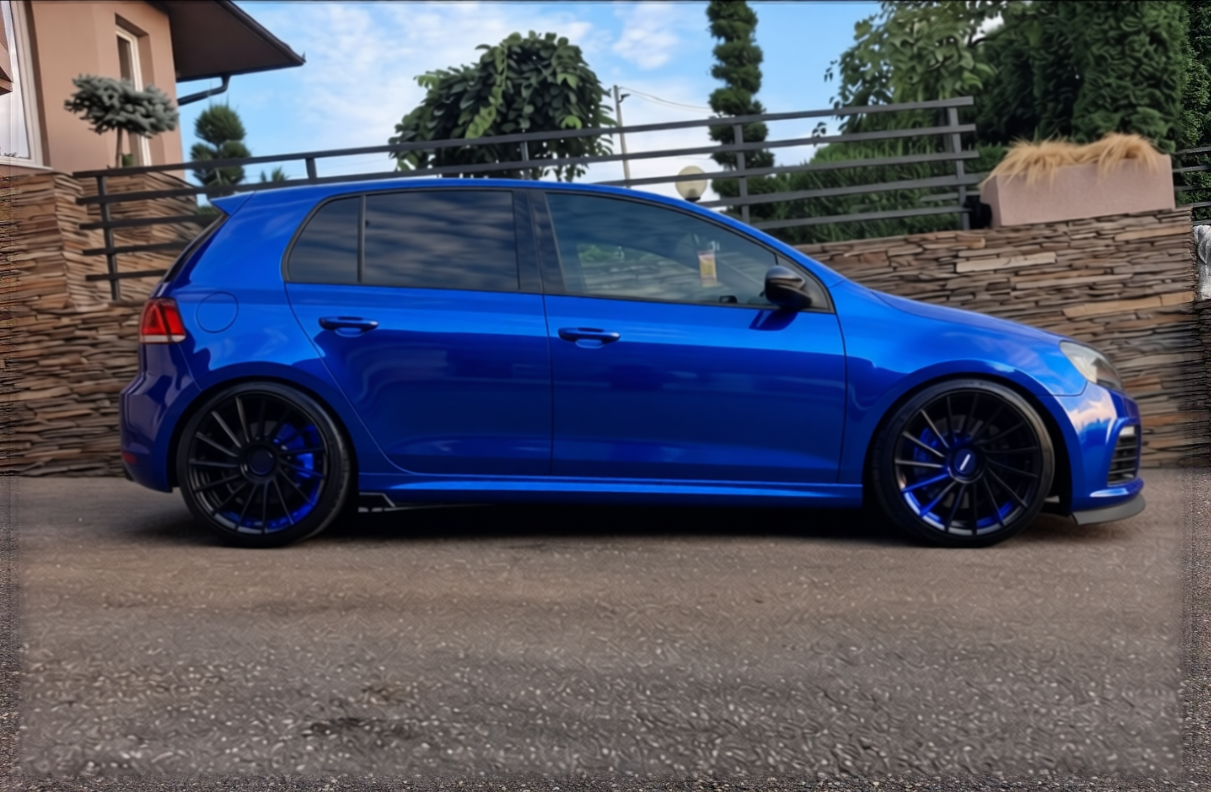 Your car rendered in Royal Blue gloss wrap