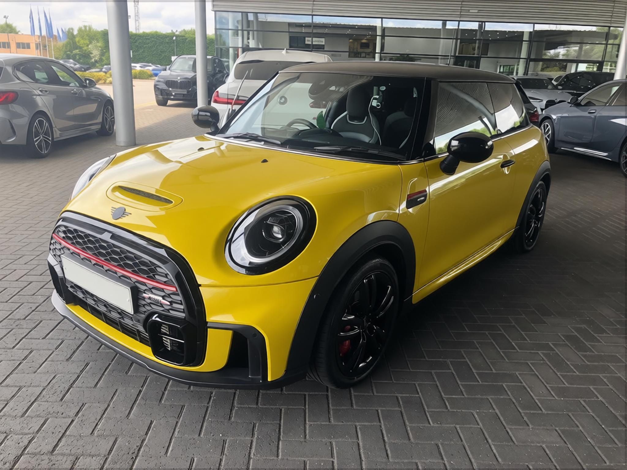 Your car rendered in Racing Yellow gloss paint