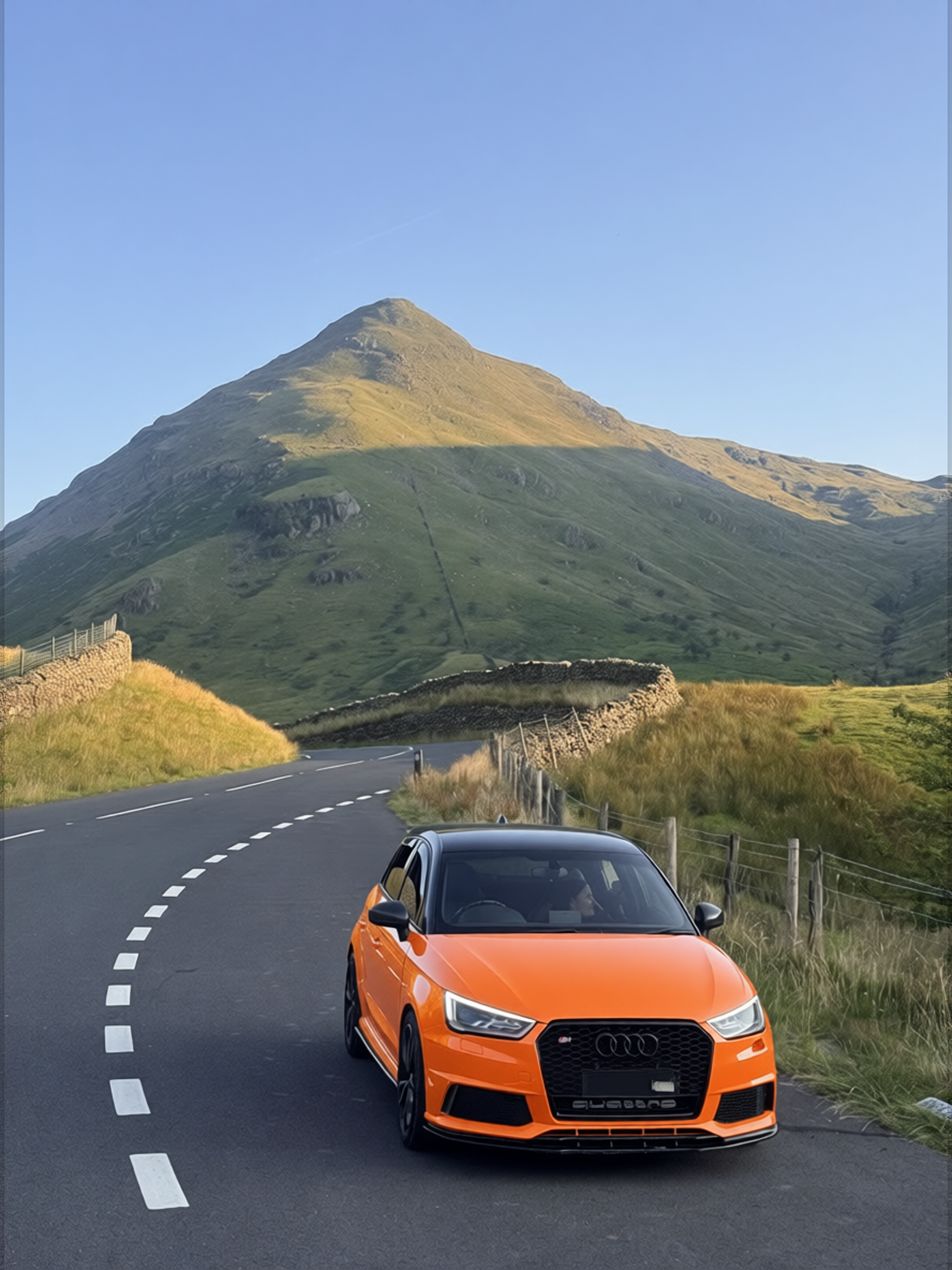 Your car rendered in Lava Orange gloss paint