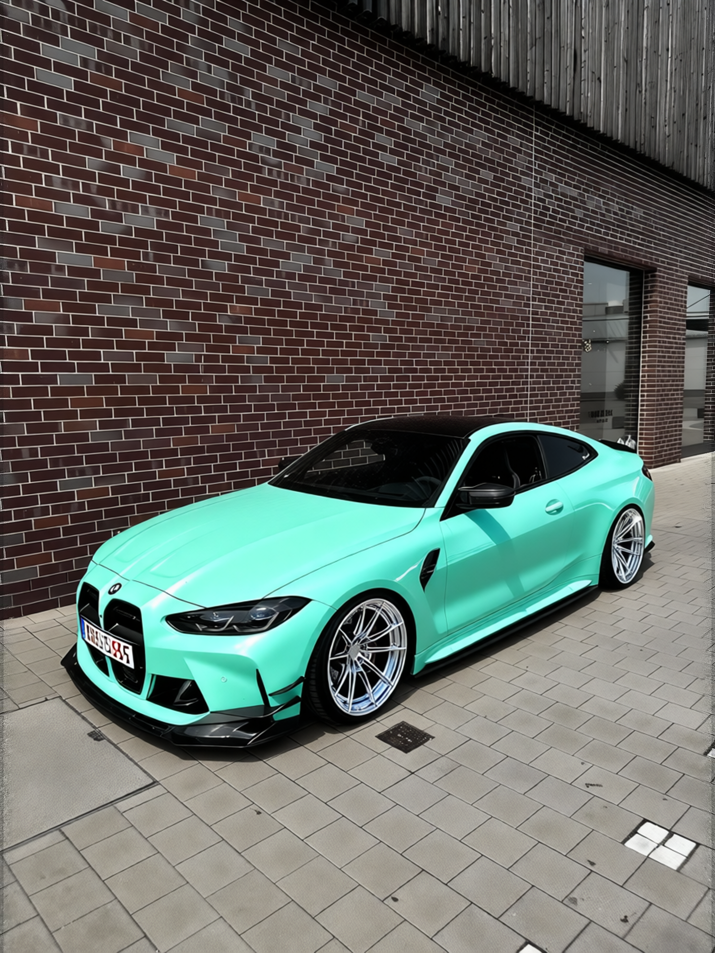BMW M4 in Super Gloss LB Tiffany Blue, gloss finish