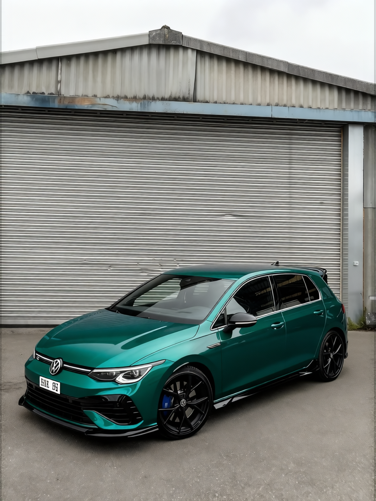 Volkswagen Golf R in Super Gloss Era Green, gloss finish