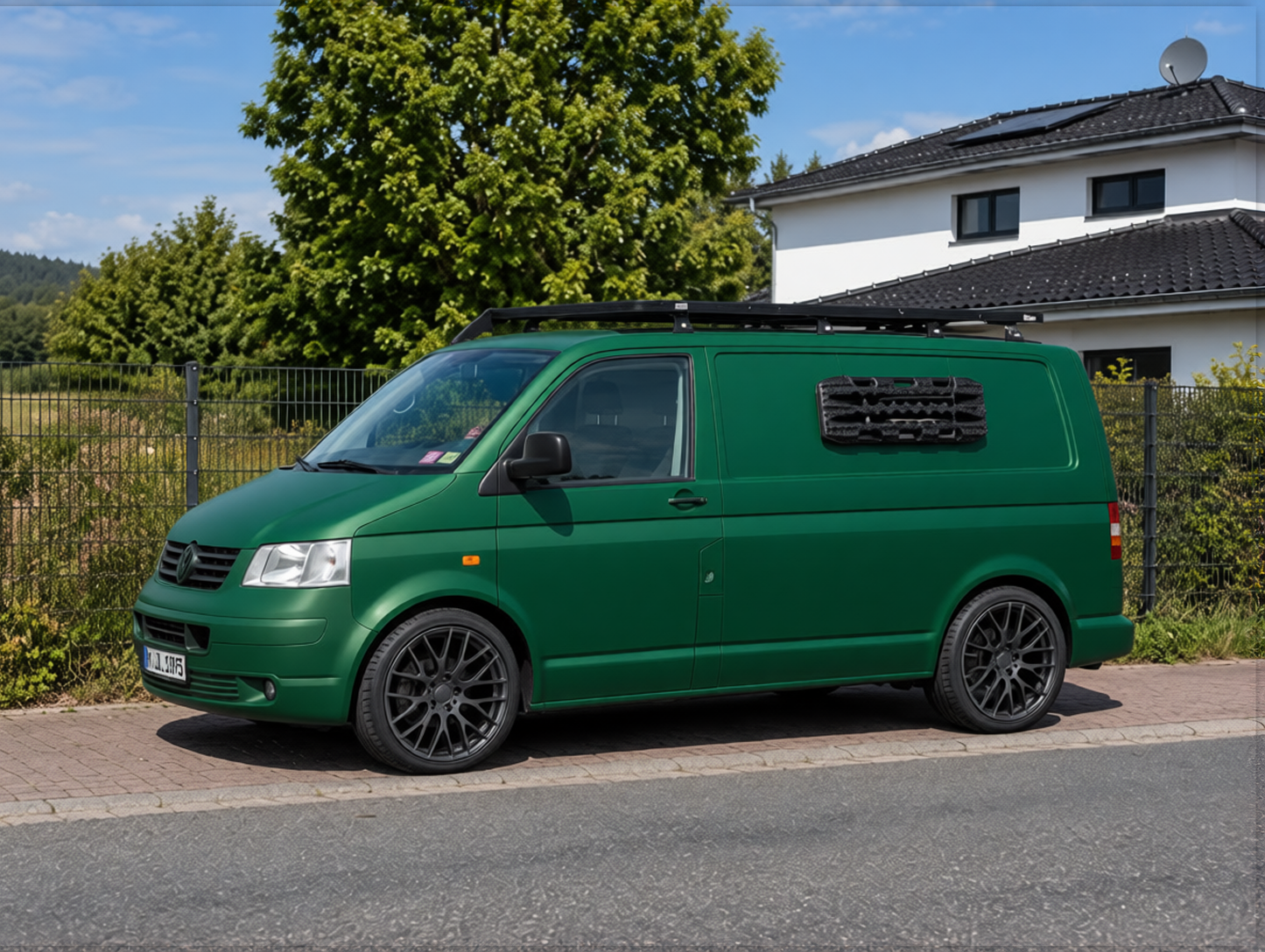 Your car rendered in Racing Green matte paint
