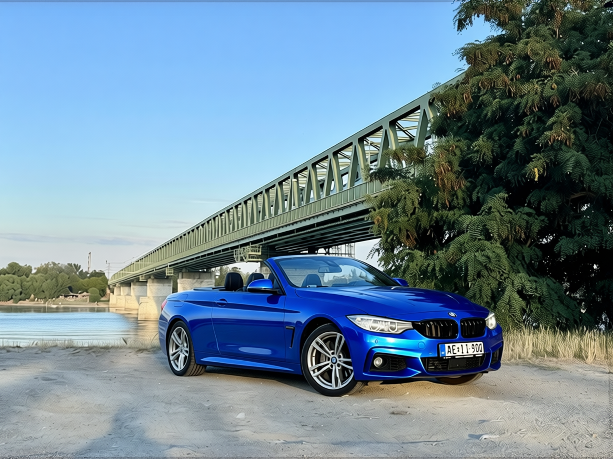 Your car rendered in Royal Blue gloss wrap