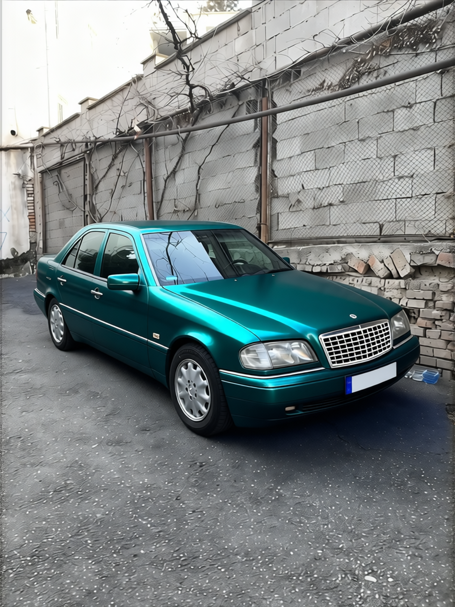 Your car rendered in Super Gloss Era Green gloss wrap