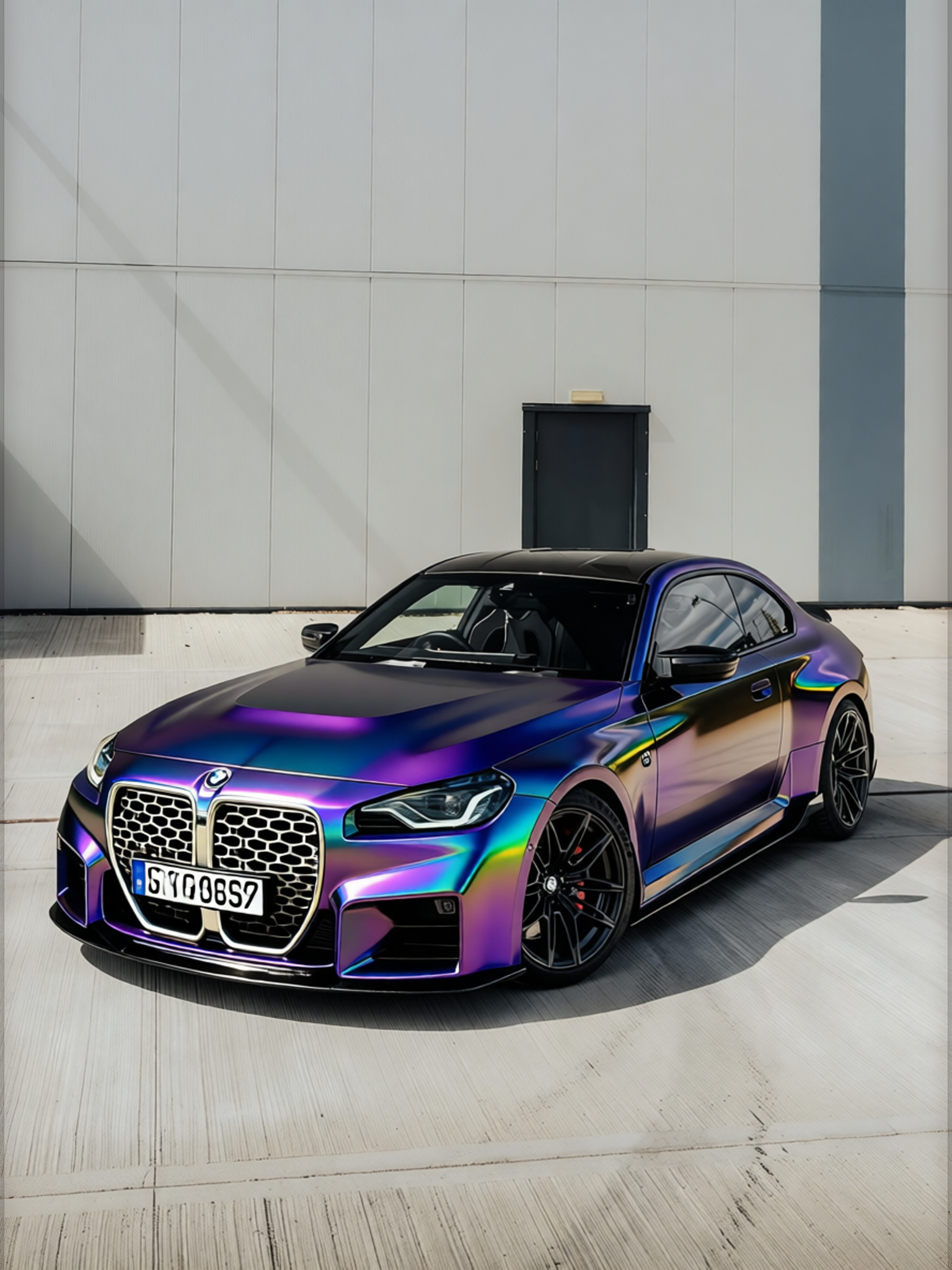BMW M2 rendered in Super Gloss Spectrum gloss wrap