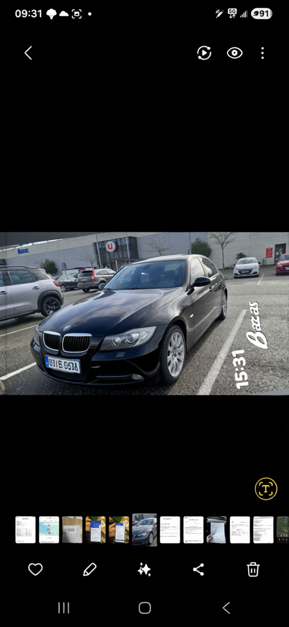 Your car rendered in Black gloss paint