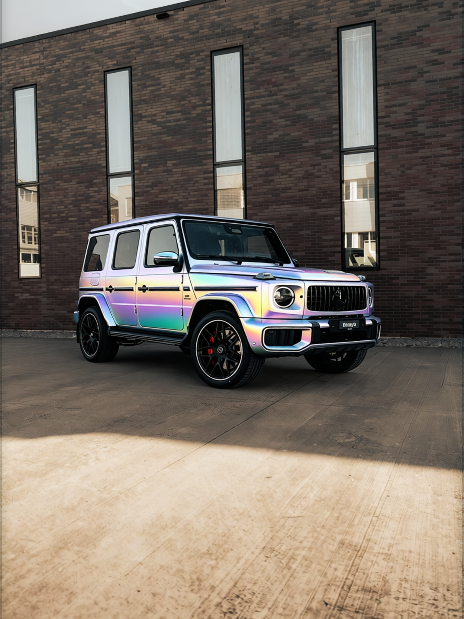 Mercedes-Benz G-Class in Frozen Satin Pearl White, gloss finish