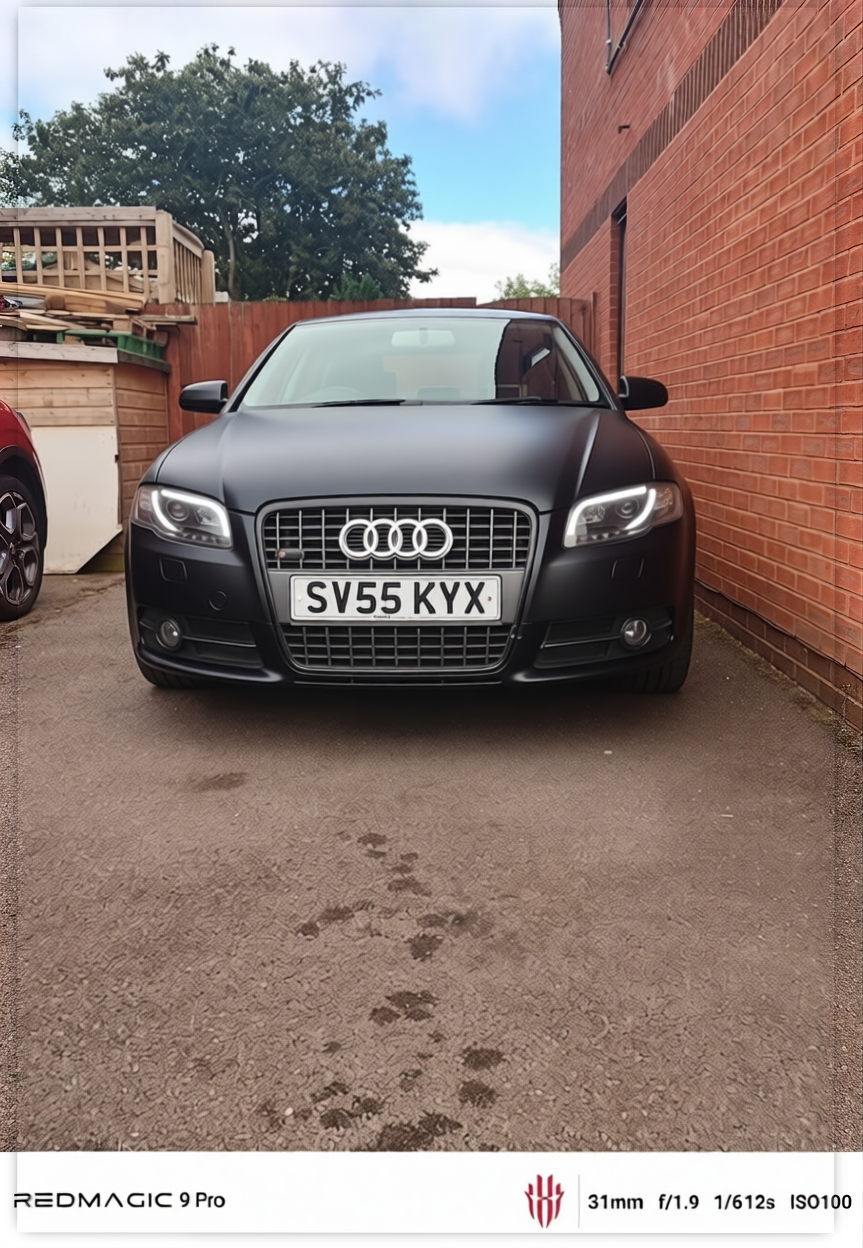 Your car rendered in Black matte paint