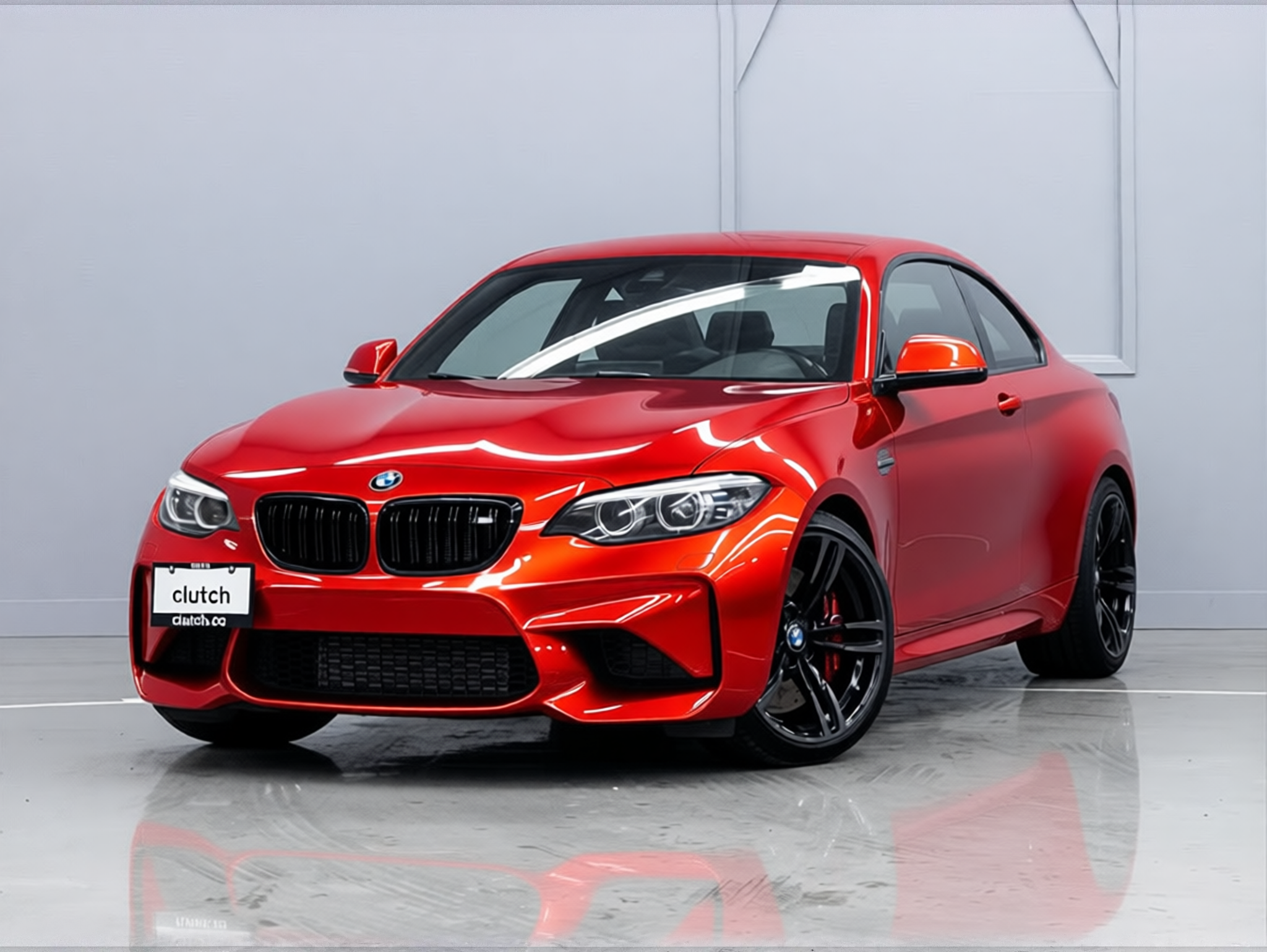 Your car rendered in Gloss Dragon Fire Red gloss wrap