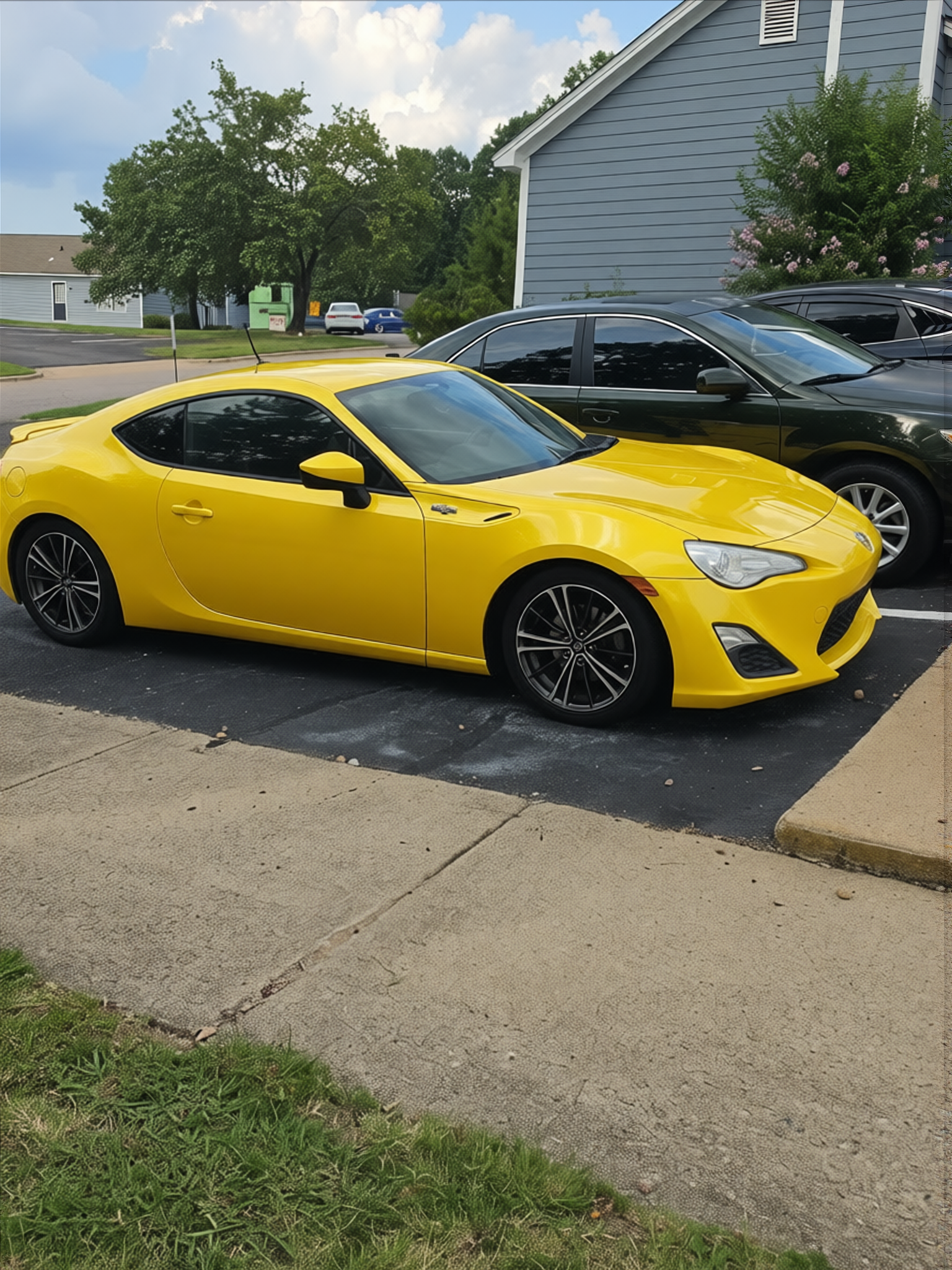 Your car rendered in Racing Yellow gloss paint