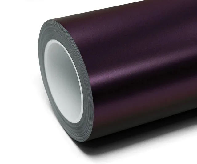 Inozetek Frozen Matte Mystic Purple vinyl wrap film texture · Specced