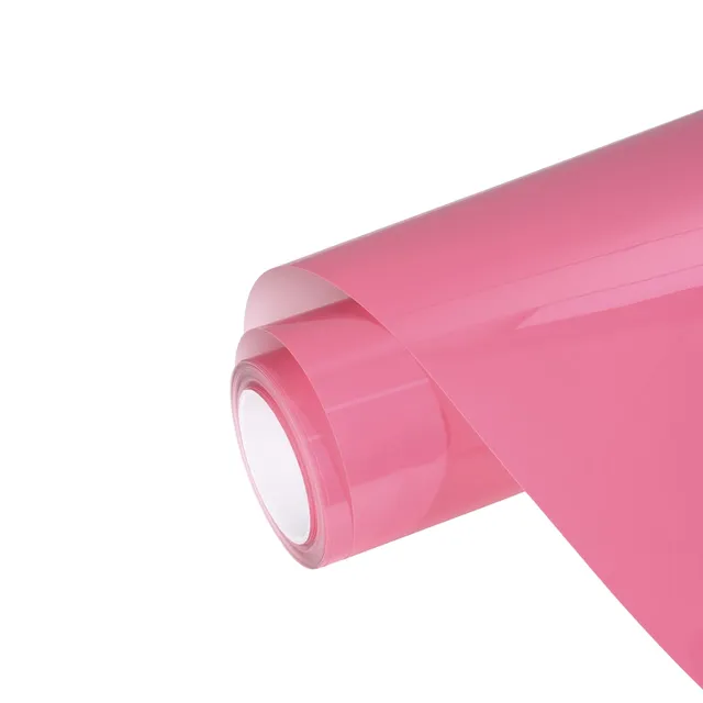 Ravoony Glossy Crystal Light Pink vinyl wrap film texture · Specced