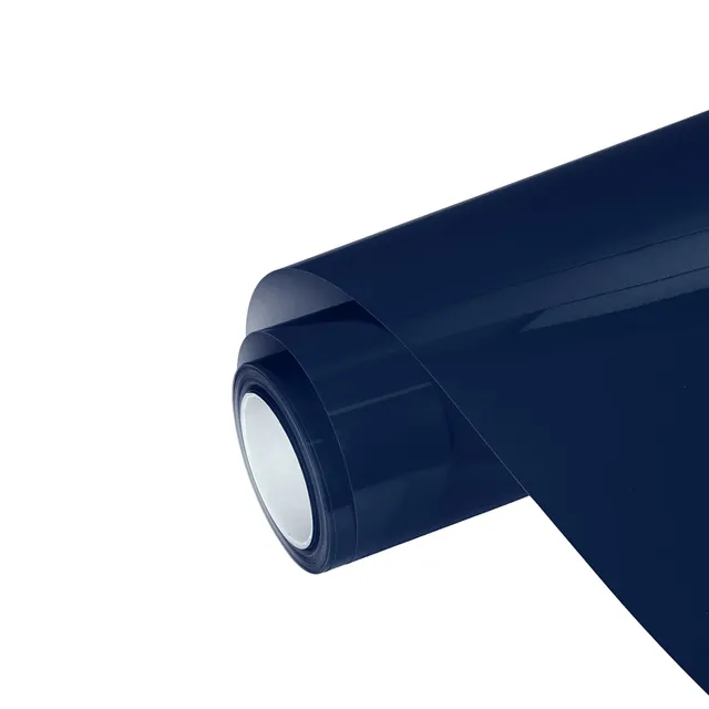 Ravoony Glossy Crystal Midnight Blue vinyl wrap film texture · Specced