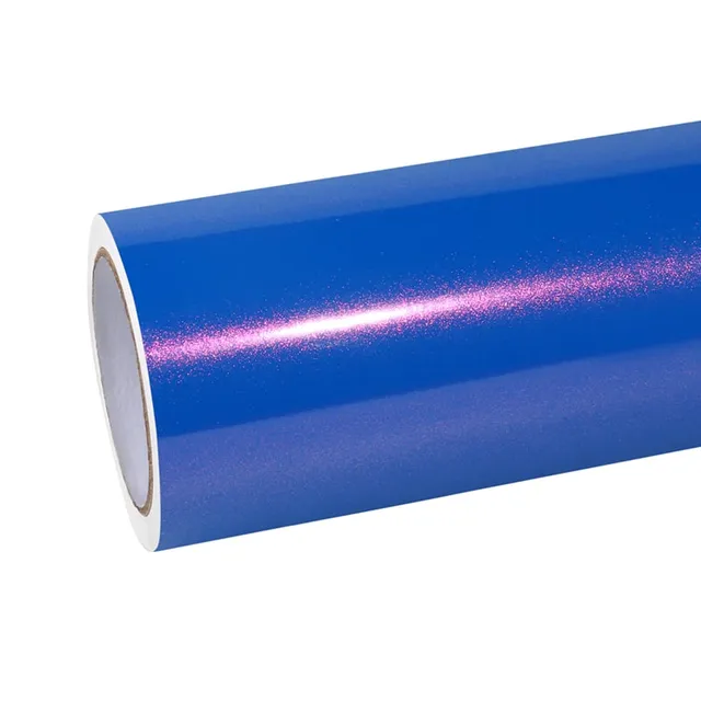 Ravoony Glossy Diamond Blue Red vinyl wrap film texture · Specced
