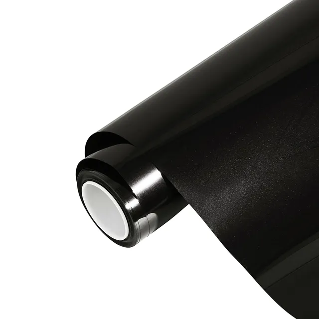 Ravoony Glossy Metal Paint Black vinyl wrap film texture · Specced