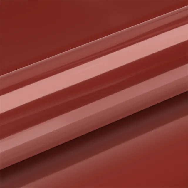 HEXIS Super Gloss Lava Red vinyl wrap film texture · Specced