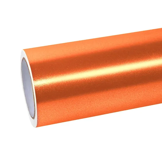 Ravoony Matte Diamond Gold Orange vinyl wrap film texture · Specced