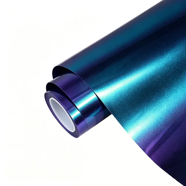Ravoony Purple And Blue Chameleon vinyl wrap film texture · Specced
