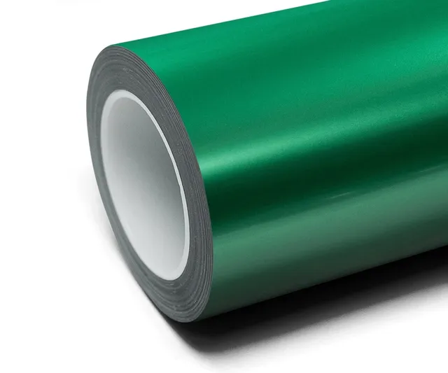 Inozetek Super Gloss Metallic Sapphire Green vinyl wrap film texture · Specced